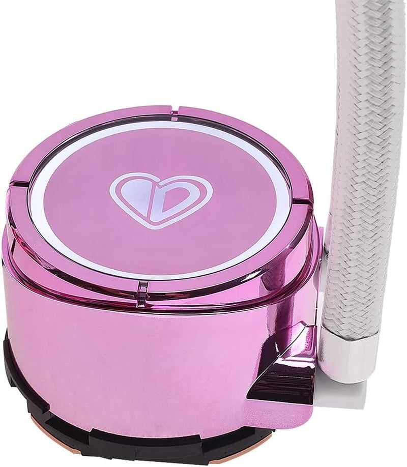 ID-COOLING PINKFLOW 240 CPU Water Cooler LGA1700 Compatible 5V ARGB AIO Cooler 240Mm CPU Liquid Cooler 2X120Mm RGB Fan, Intel 1700/115X/1200, AMD AM5/AM4