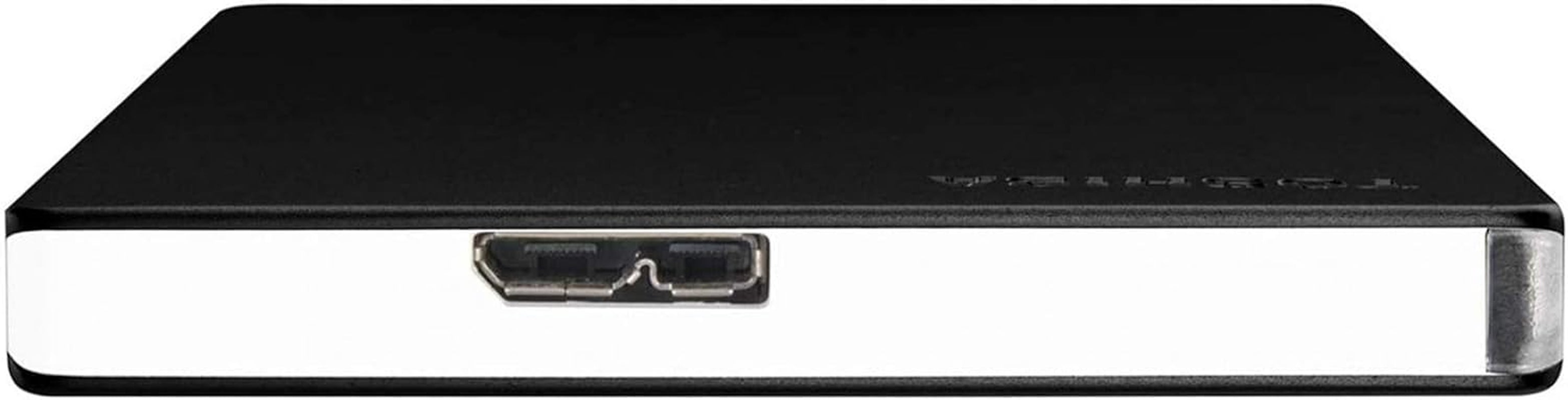 Canvio Slim 2TB Portable External Hard Drive USB 3.0, Black - HDTD320XK3EA