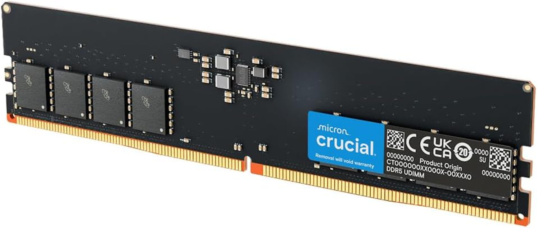 8GB DDR5 RAM, 4800Mhz Desktop Memory, UDIMM 288-Pin, Compatible with 13Th Gen Intel Core and AMD Ryzen 7000 - CT8G48C40U5