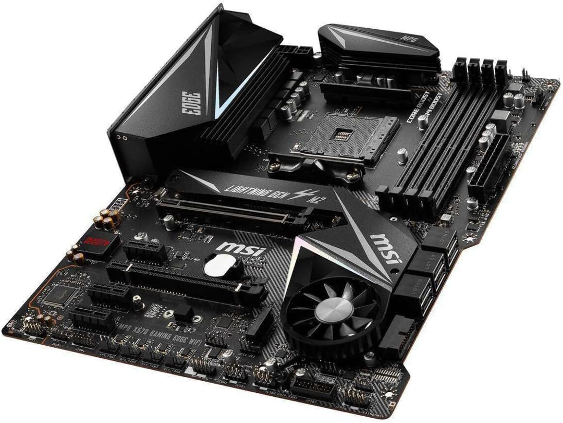 MPG X570 Gaming Edge Wifi Motherboard (AMD AM4, DDR4, Pcie 4.0, SATA 6Gb/S, M.2, USB 3.2 Gen 2, AC Wi-Fi 5, HDMI, ATX)