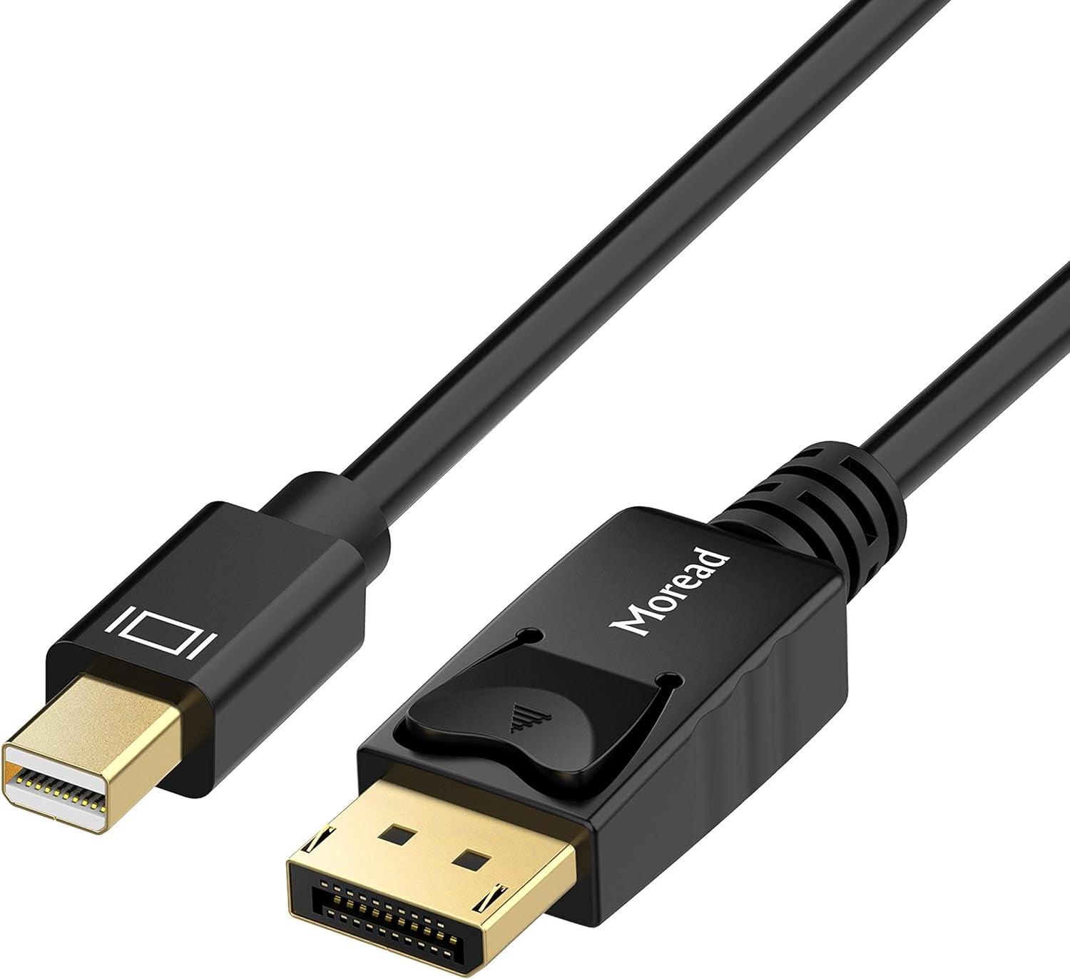 Mini Displayport to DP Cable, 6 Feet, Gold-Plated - 4K@60Hz, 2K@144Hz - Black