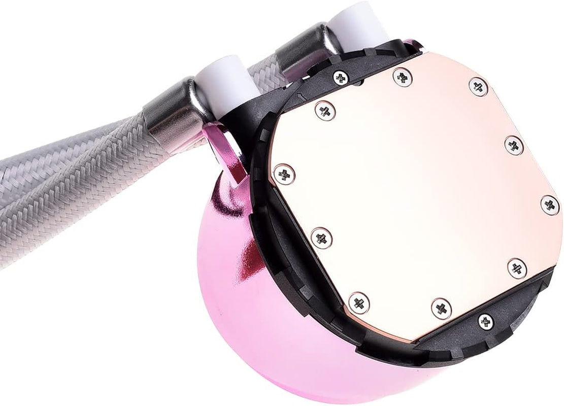 ID-COOLING PINKFLOW 240 CPU Water Cooler LGA1700 Compatible 5V ARGB AIO Cooler 240Mm CPU Liquid Cooler 2X120Mm RGB Fan, Intel 1700/115X/1200, AMD AM5/AM4